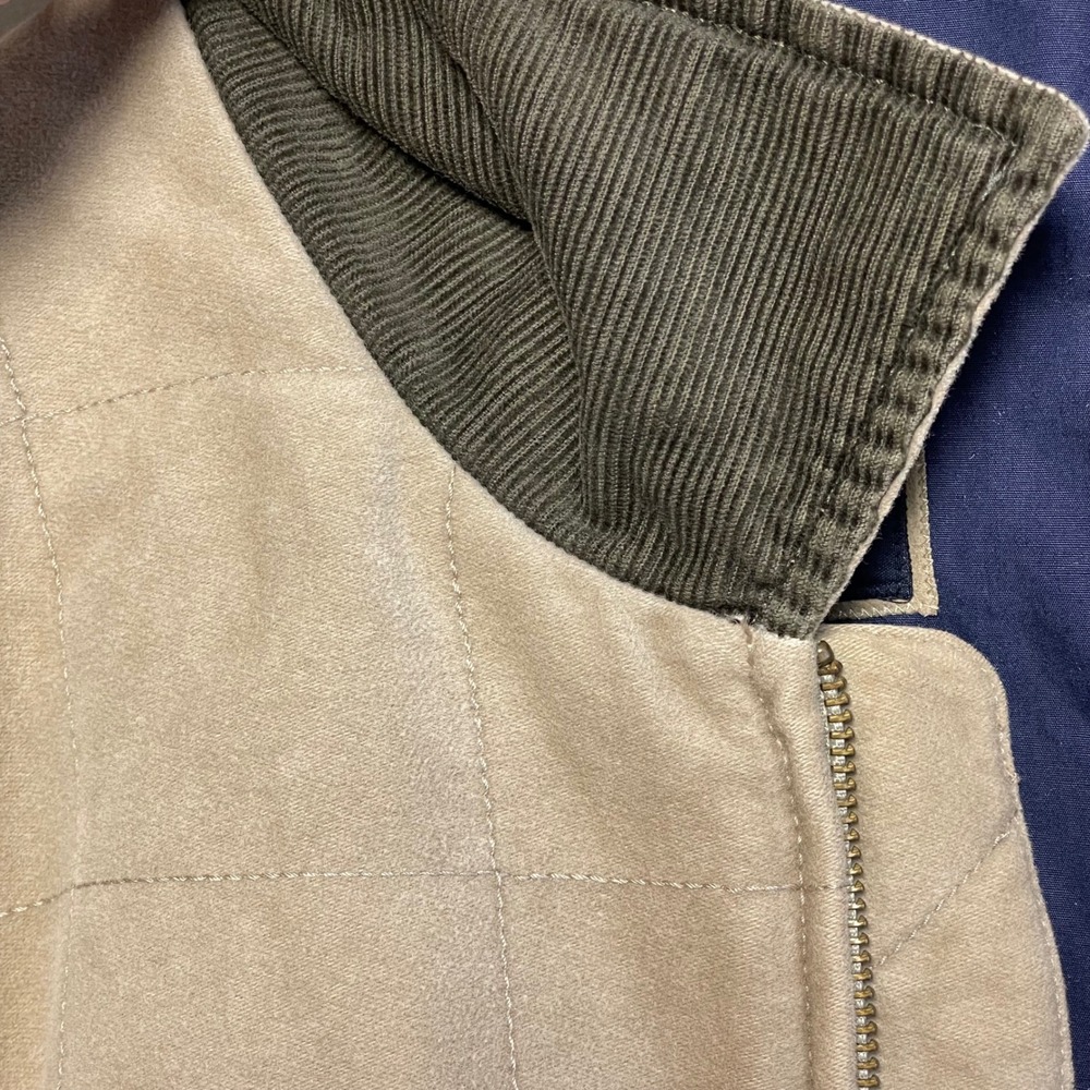 Indigo Palms Denim Company Men's Tan Windowpane Check Barn Jacket Size Large - Picture 8 of 10